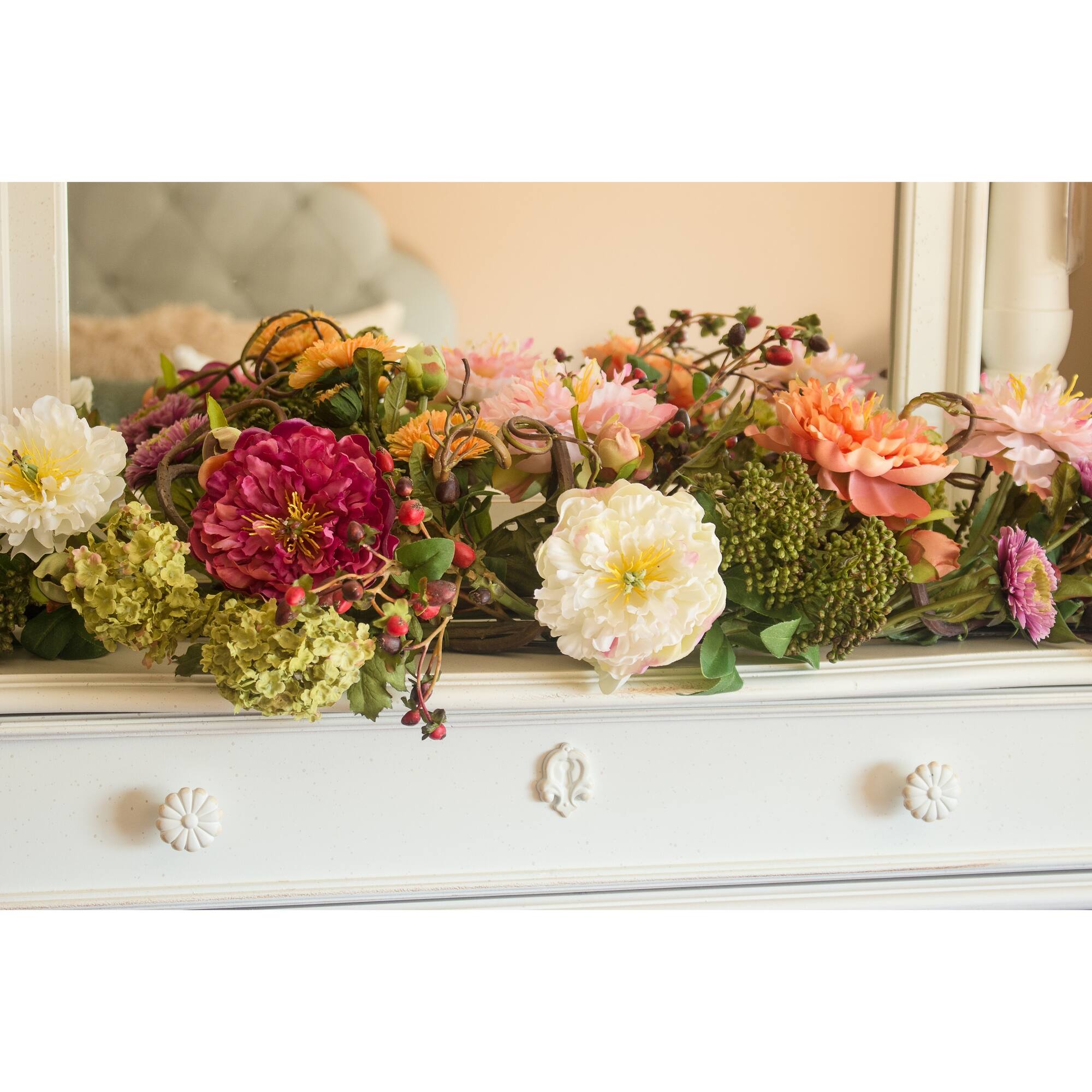 2.8ft. Mixed Peony Centerpiece Arrangement
